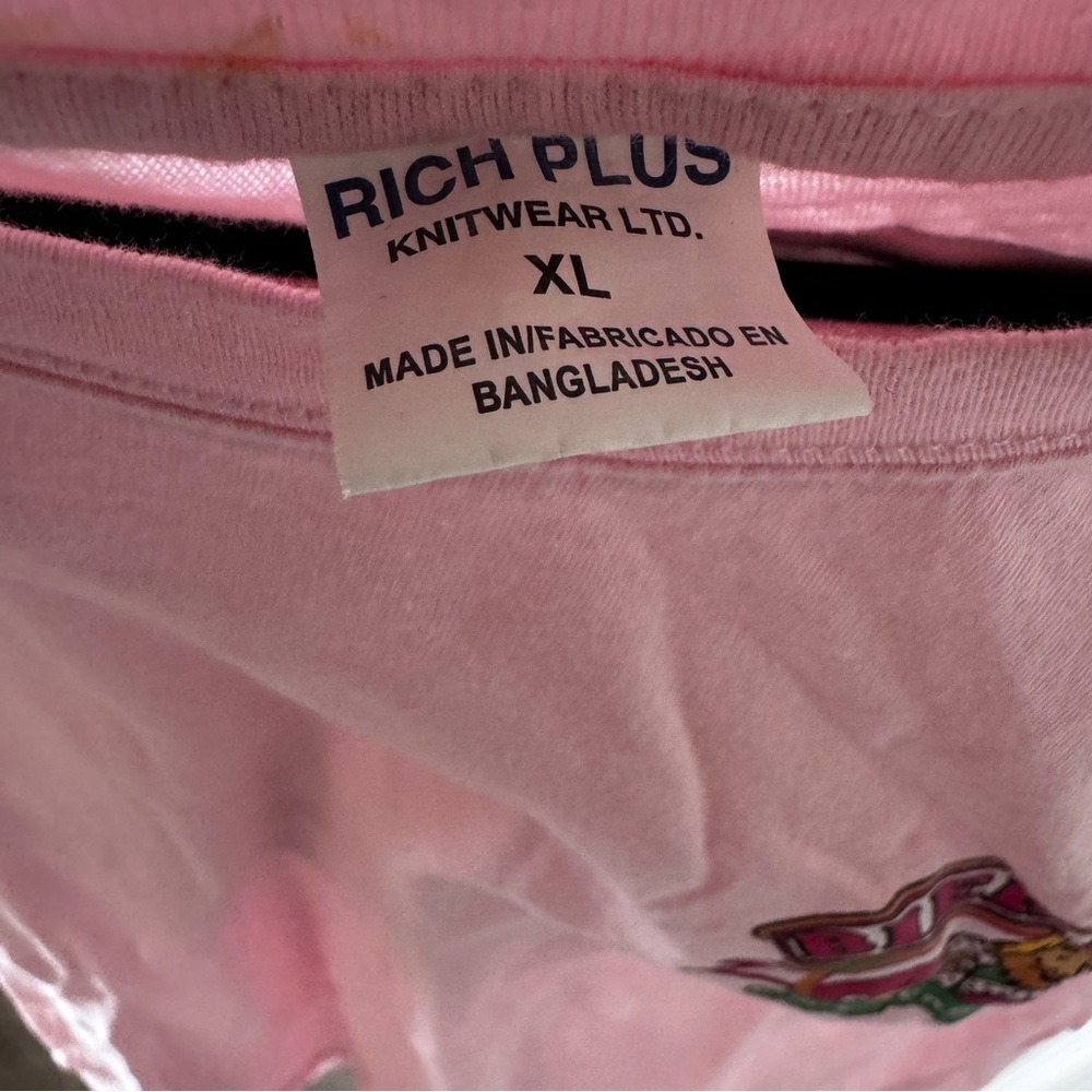 Rich Plus Bier Konig Graphic Tee Shirt Pink Women XL Schinkenstrasse Souvenir - Picture 2 of 6